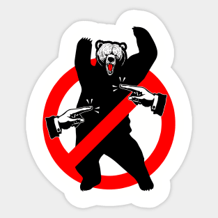 Warning: Do Not Anger The Bear Sticker